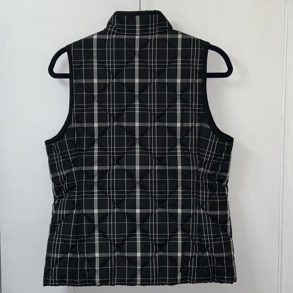 Jones NY Sport Black Plaid Ladies Vest Small - Picture 4 of 5
